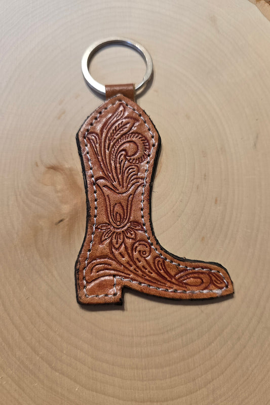 Leather Boot Keychain