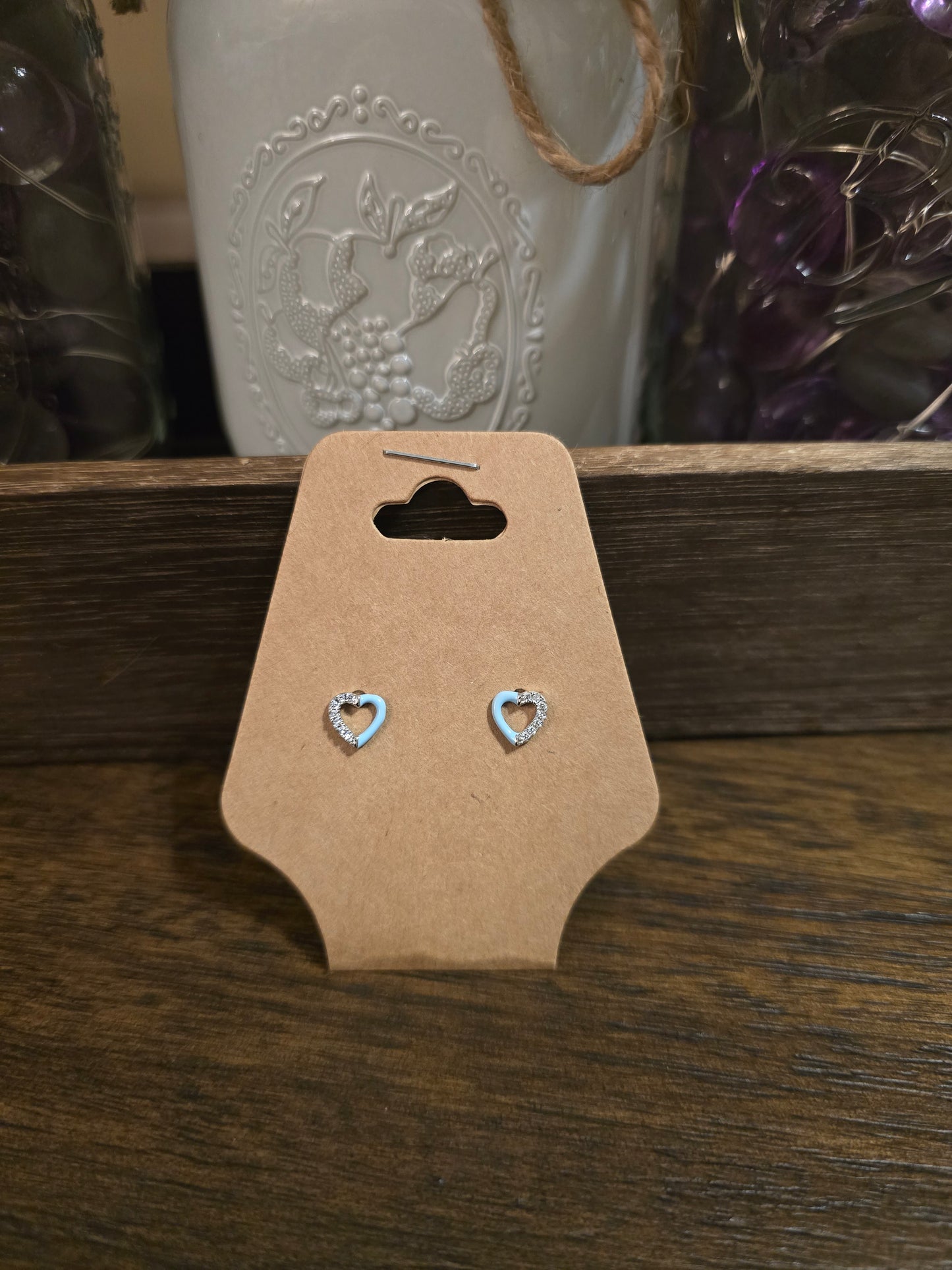 Heart Shape Stud Earrings