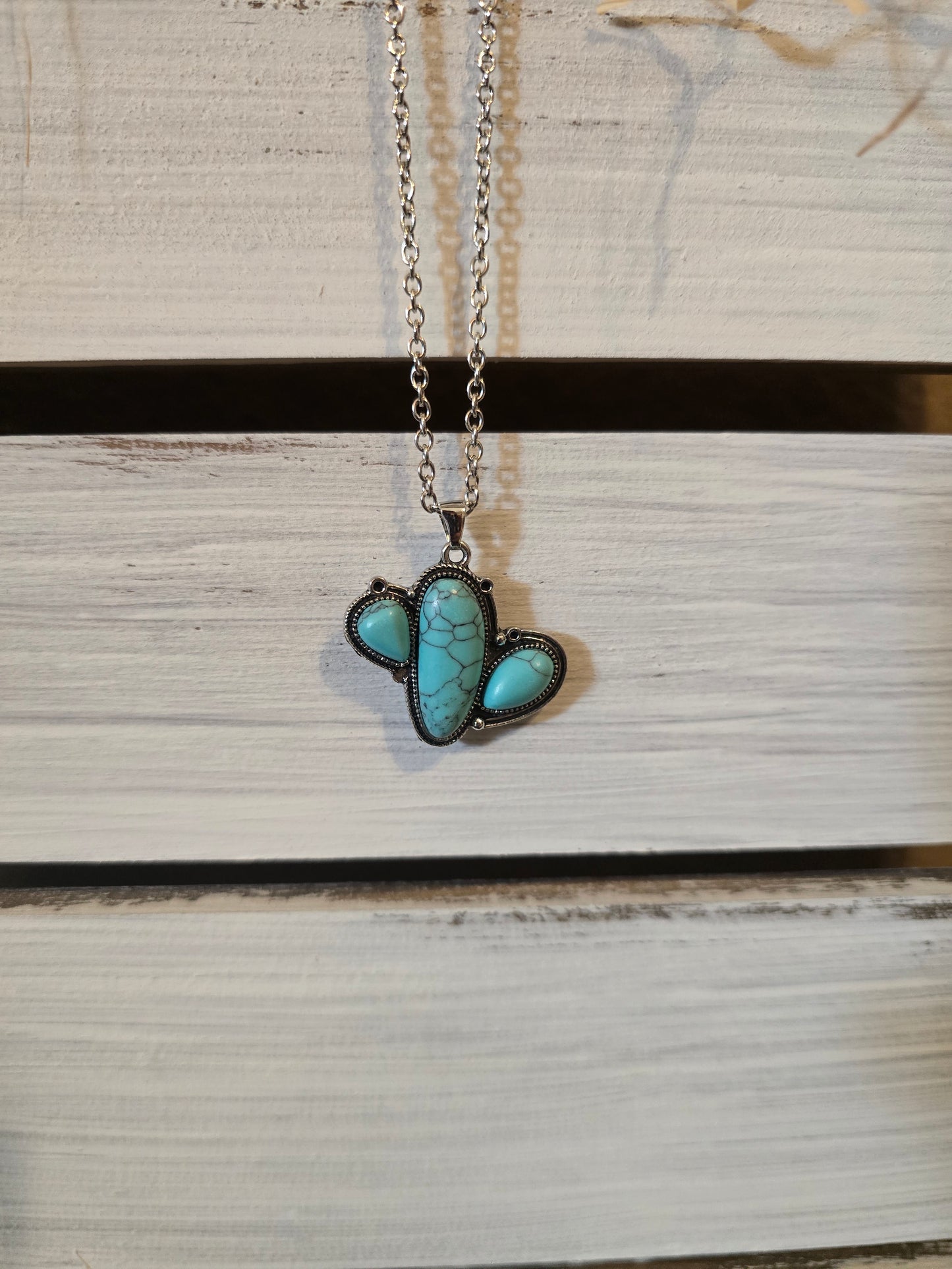 Turquoise cactus Necklace