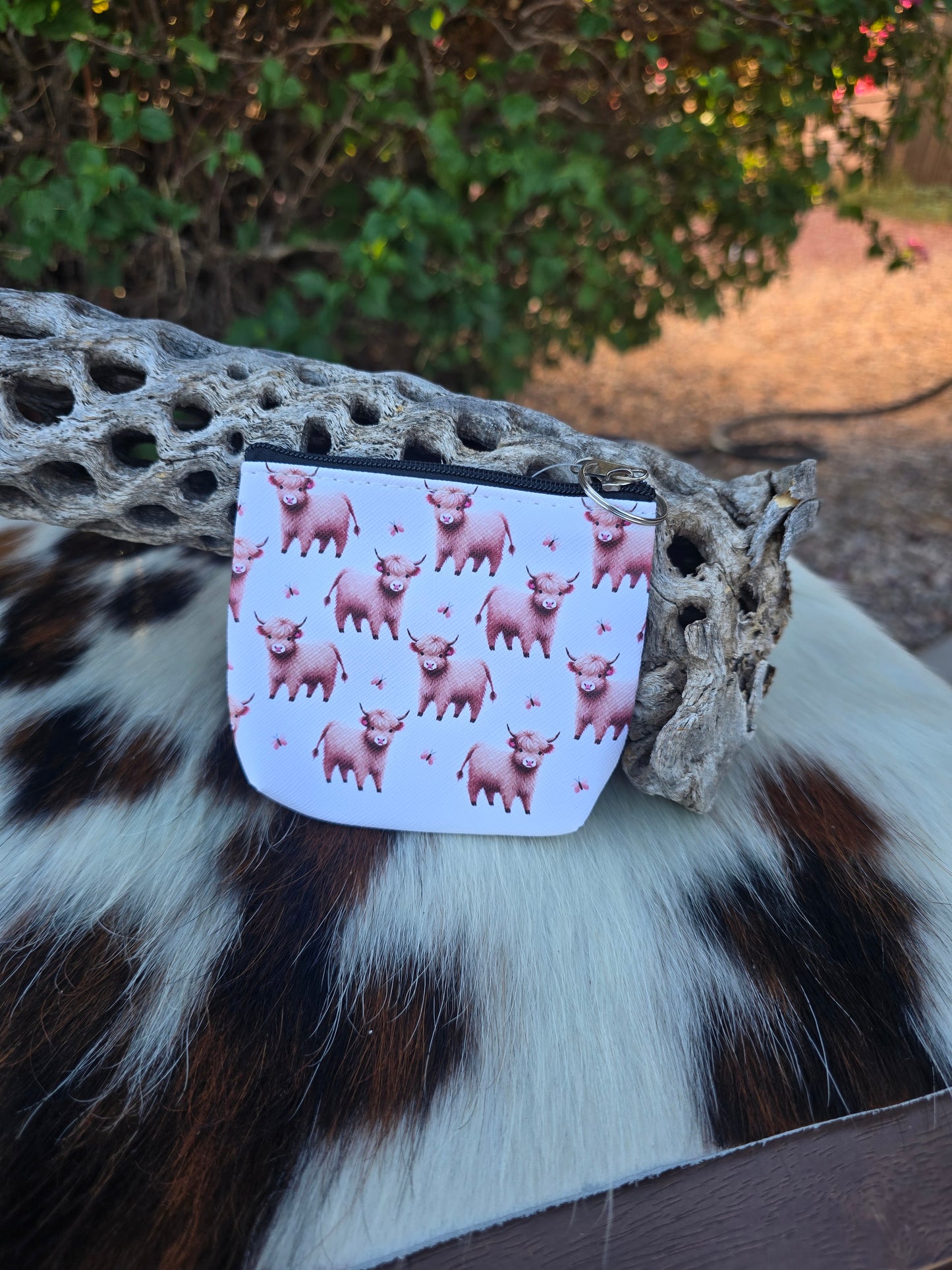 West Highlander Cow Coin Purse