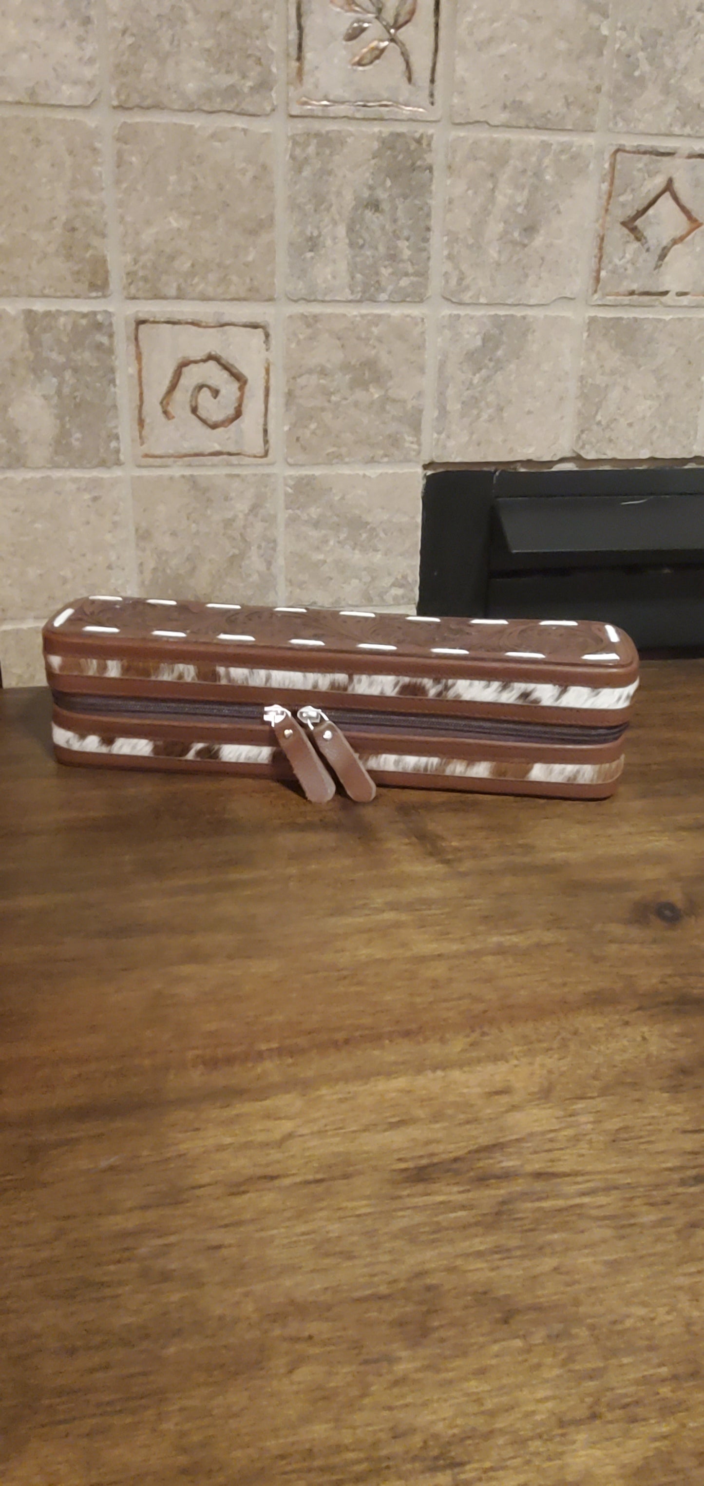Cowhide & Leather Hot Tools Case