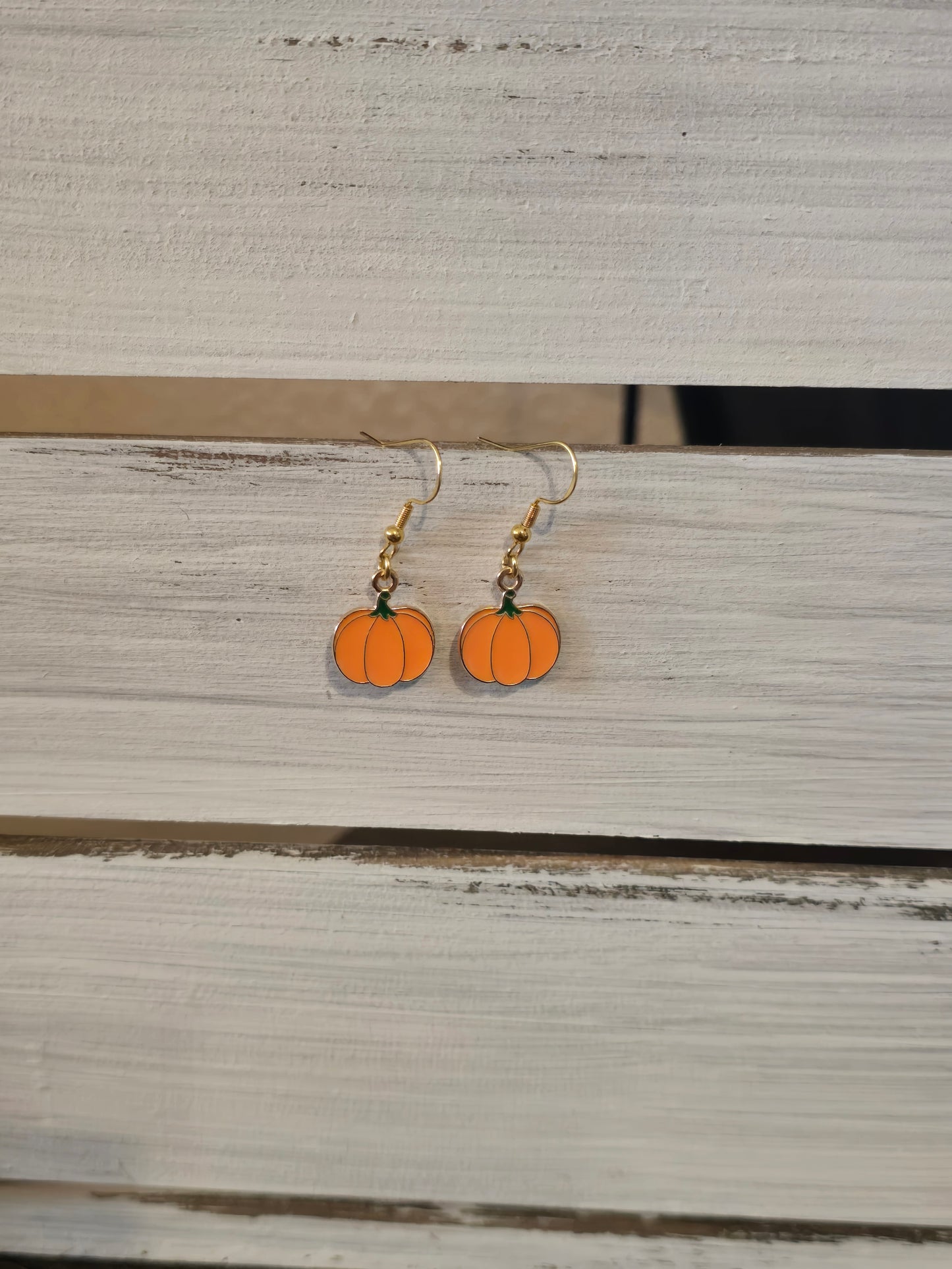 Orange Pumpkin Earrings