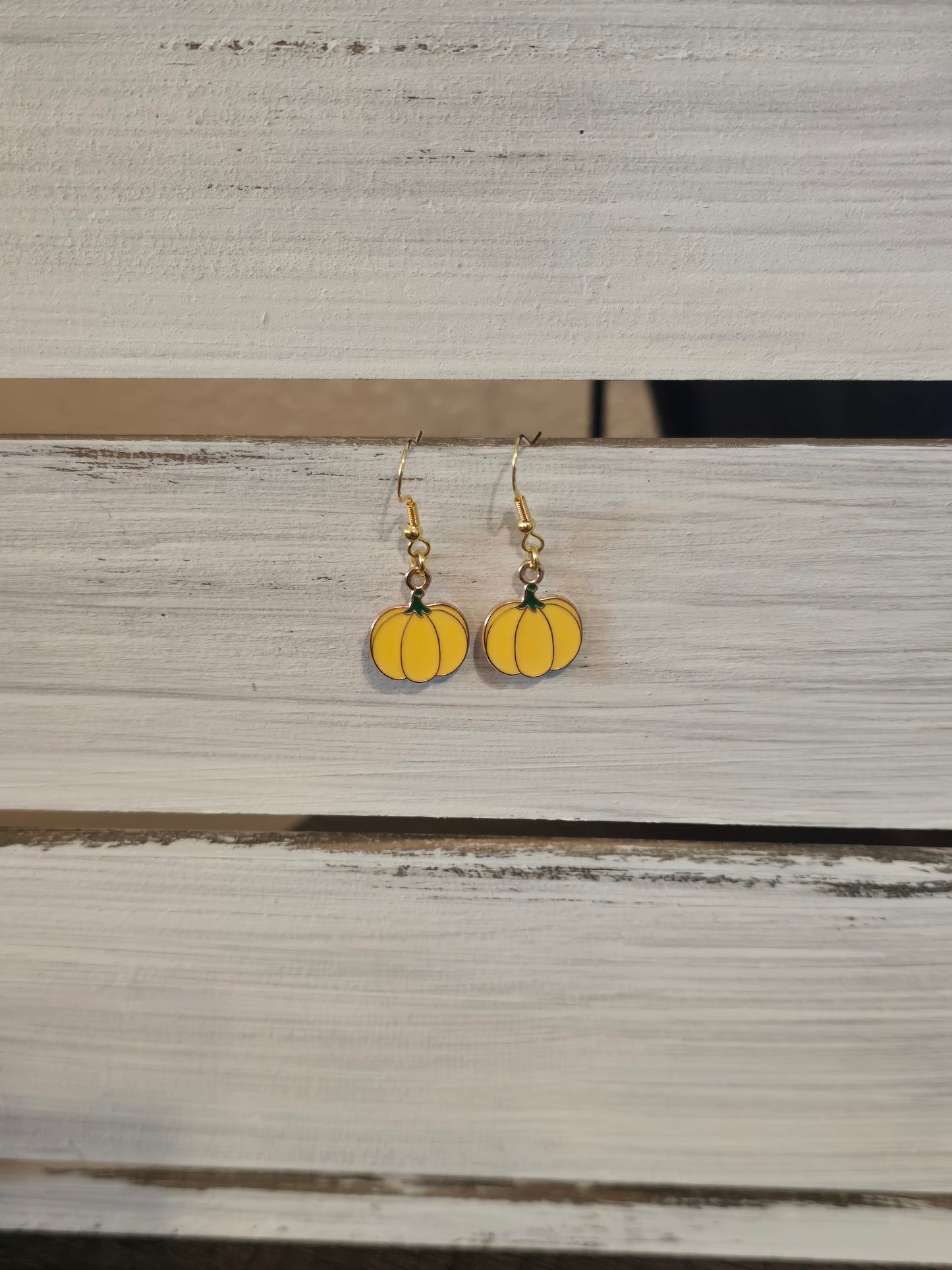 Yellow Pumpkin Earrings