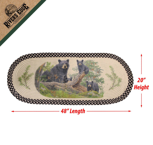 Braided Bear Rug - 48"