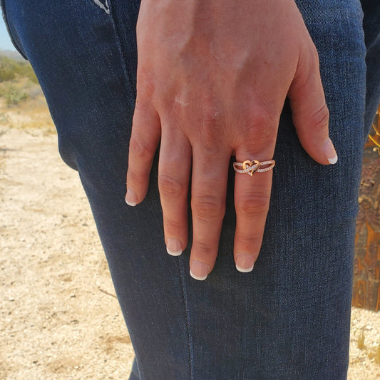 Heart Ring - Rose Gold