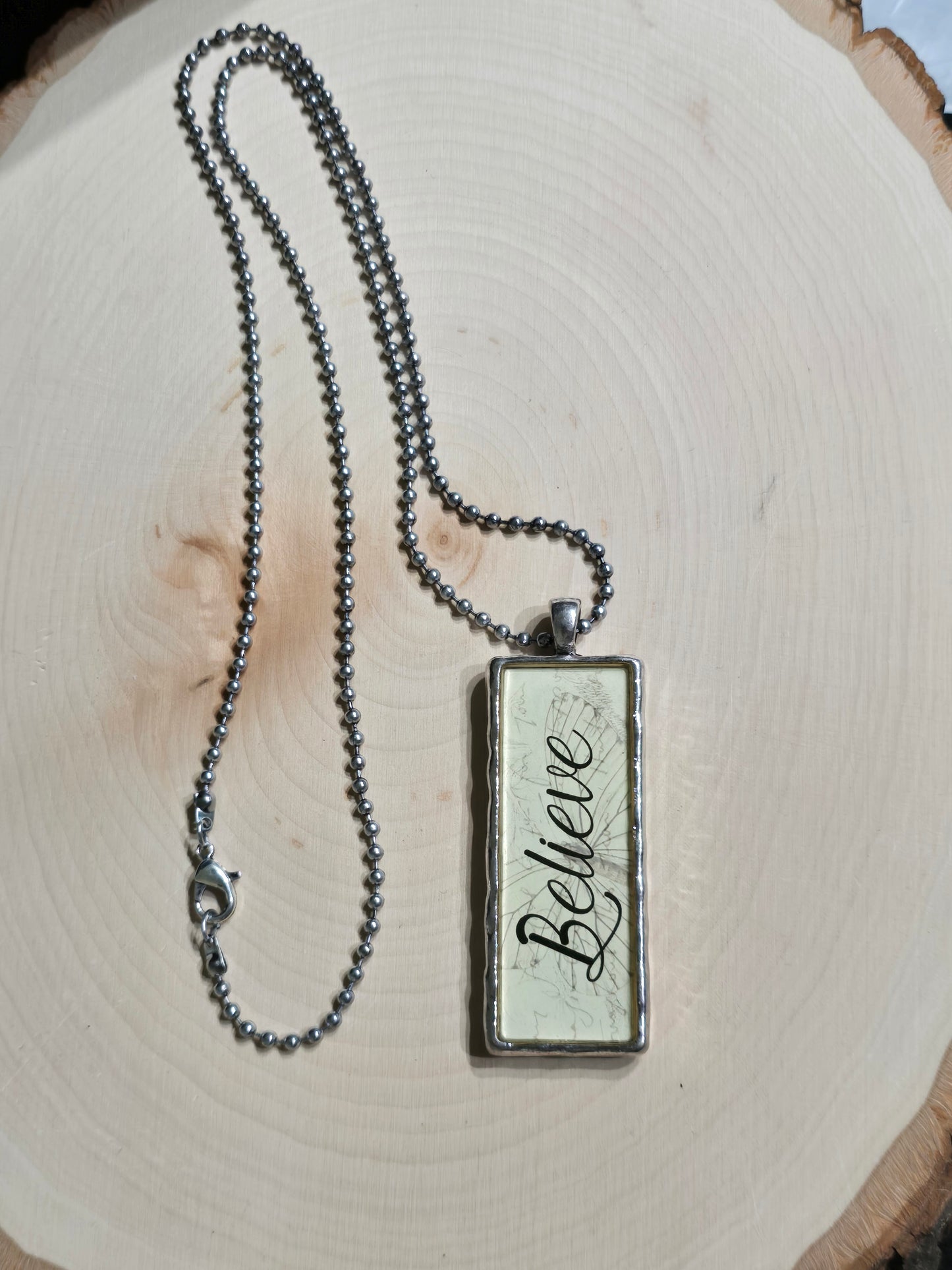 Believe Pendant Necklace