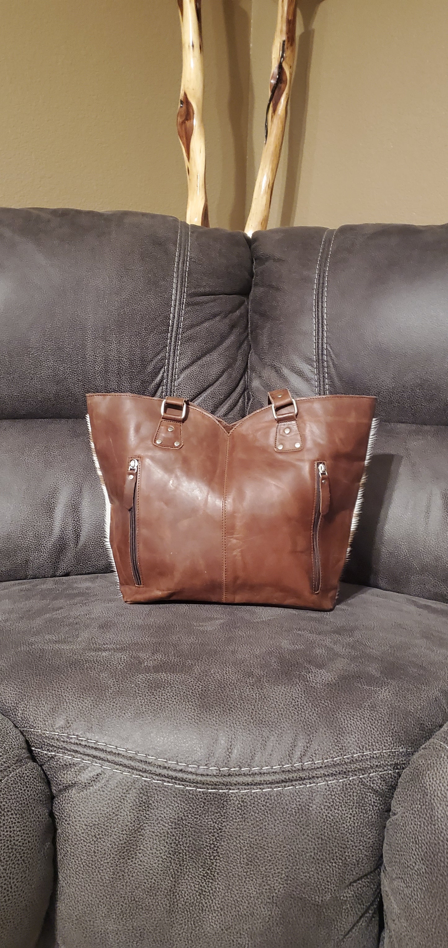 Cowhide & Leather Purse