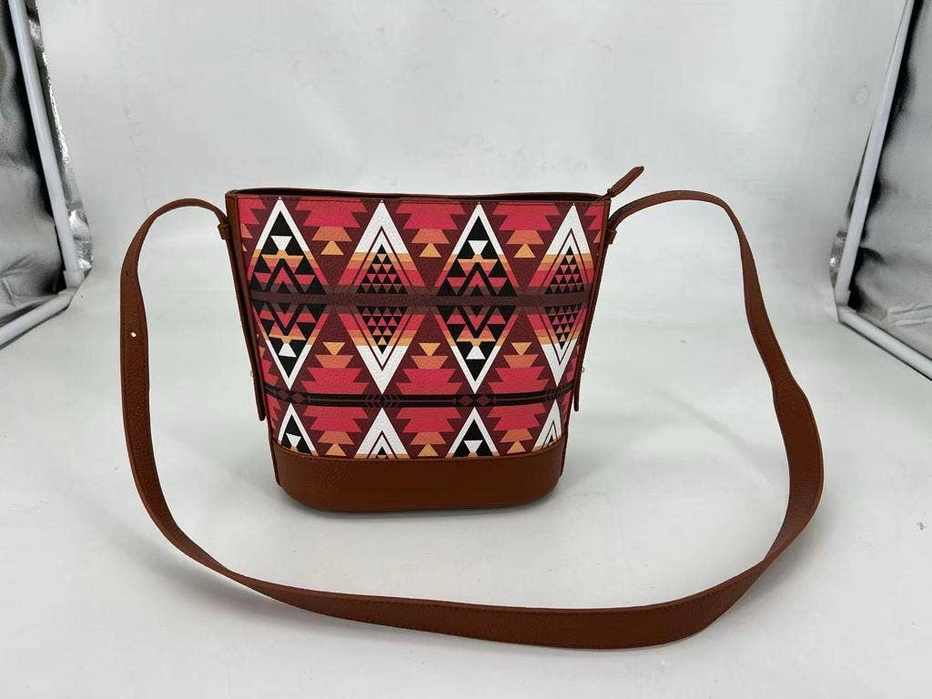 Brown Laguna Aztec Crossbody Purse