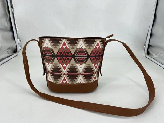 Brown Aztec Crossbody Purse