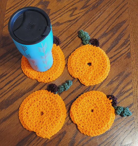 Pumpkin Coasters