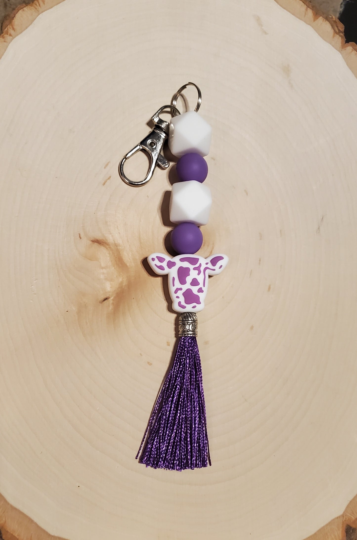 Cow Head Keychain