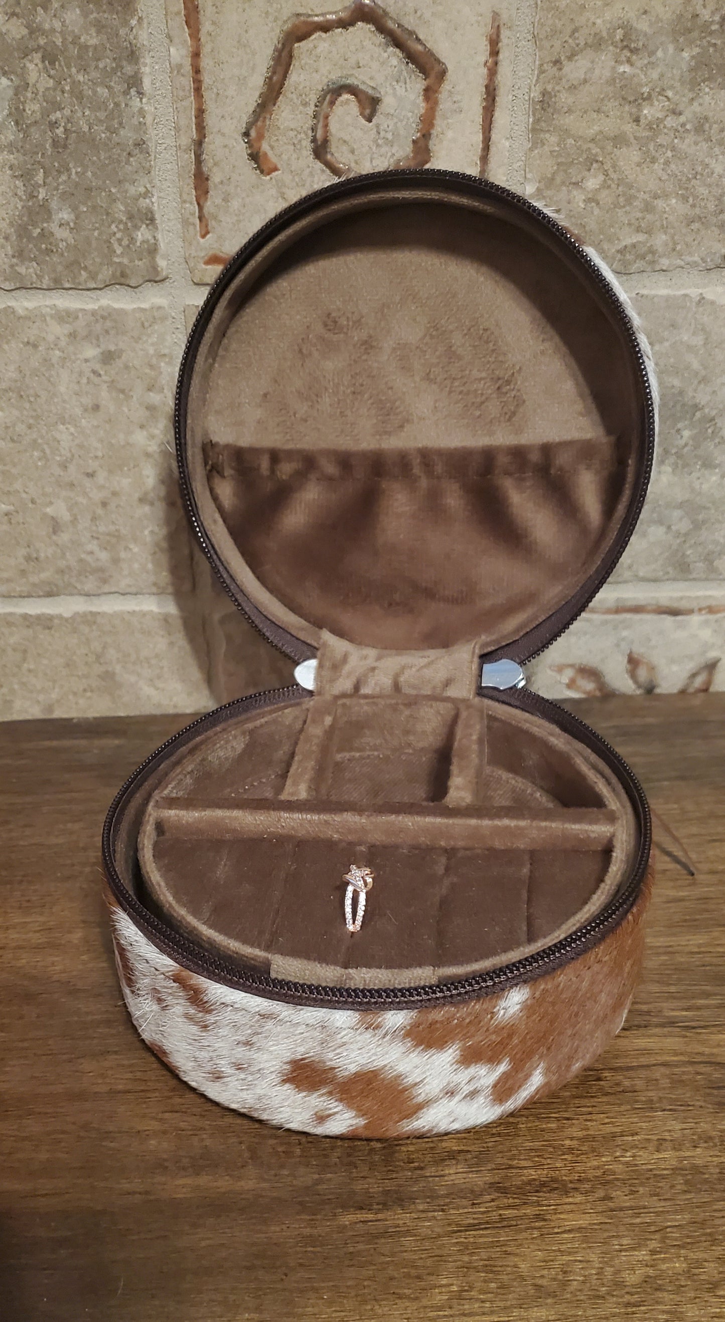 Cowhide Jewelry Box