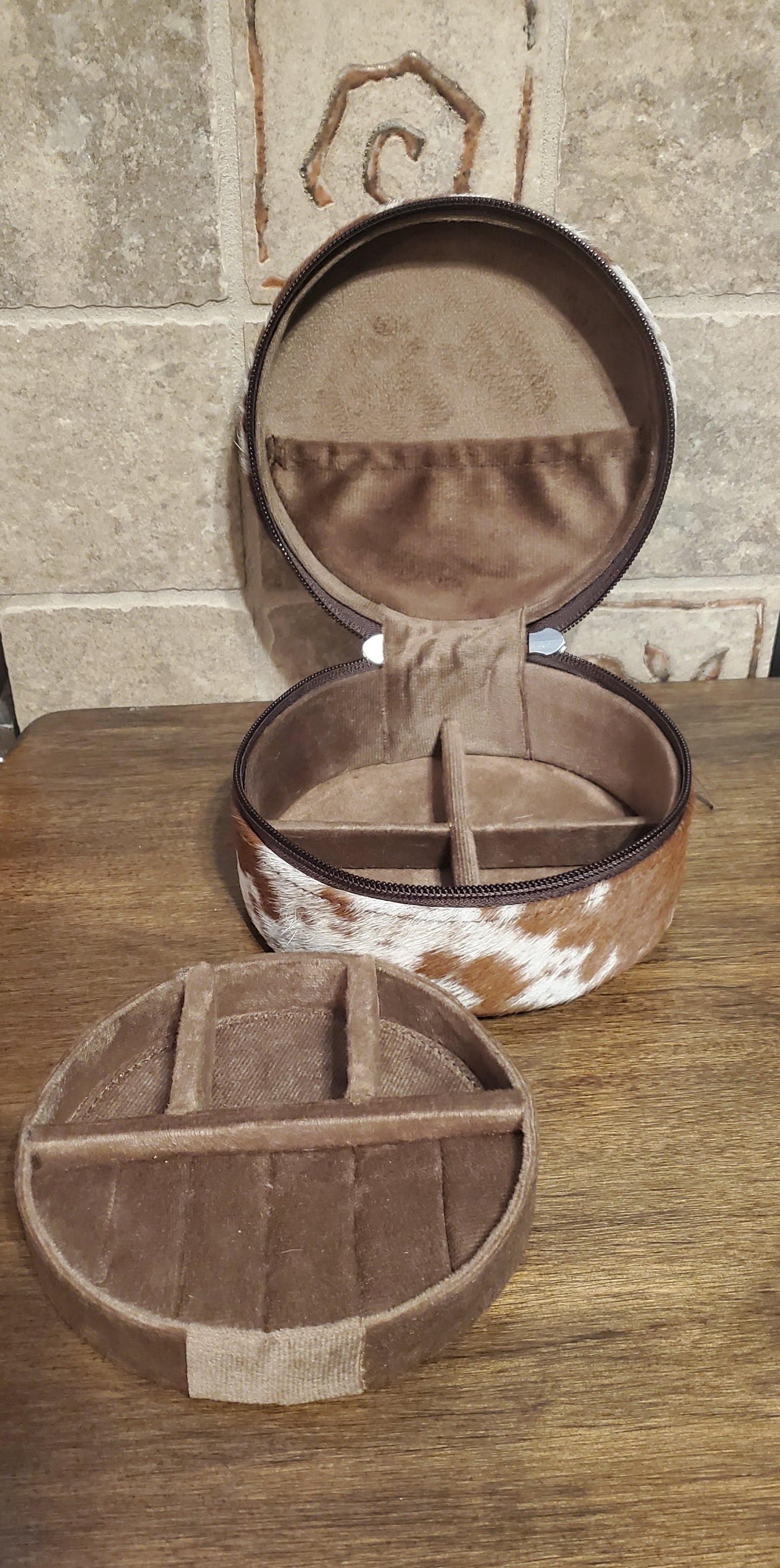 Cowhide Jewelry Box