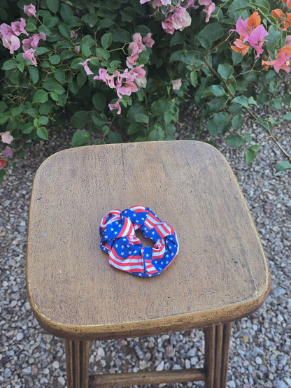 American Flag Hair Scrunchies
