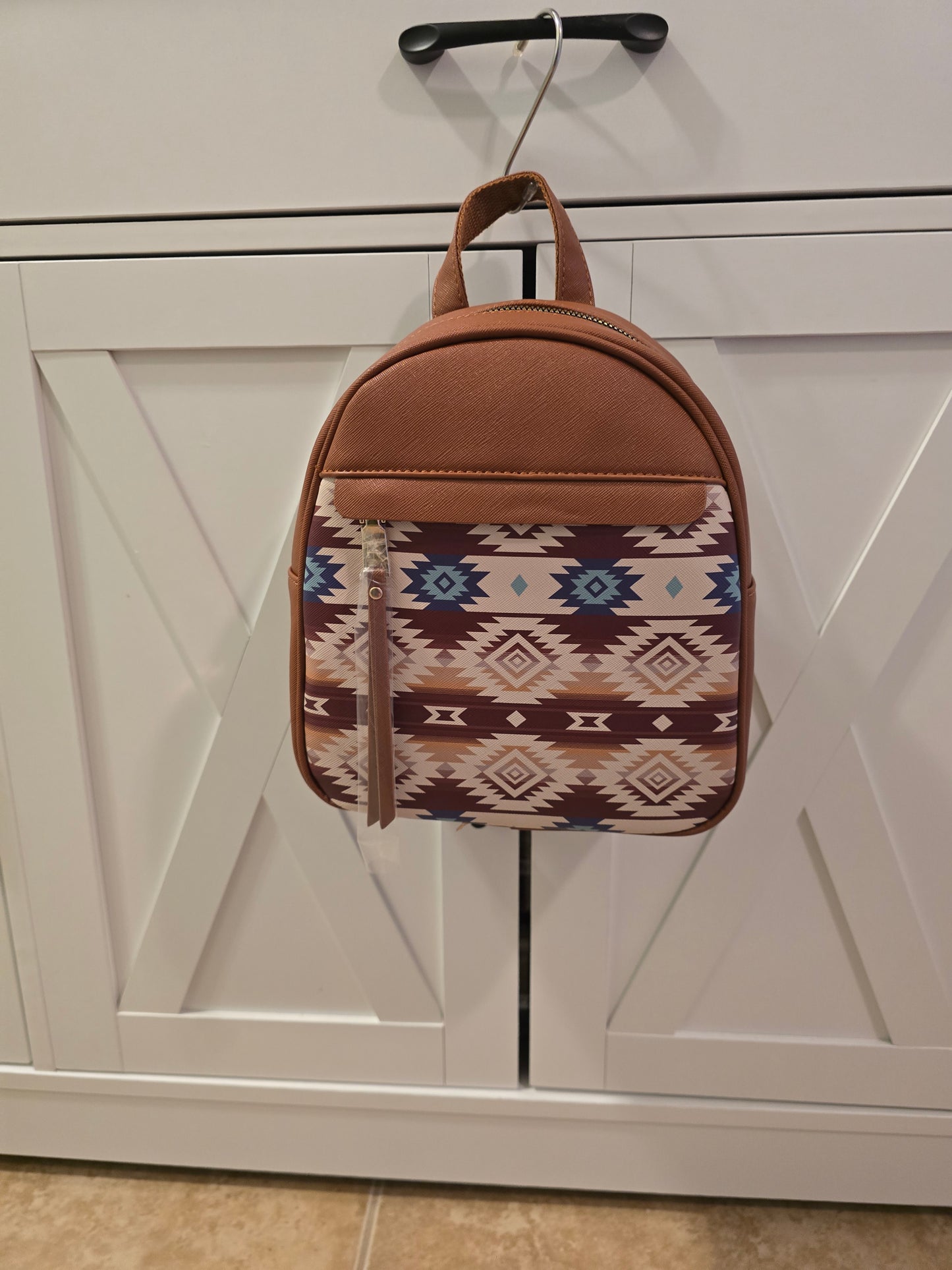 Aztec Print Backpack