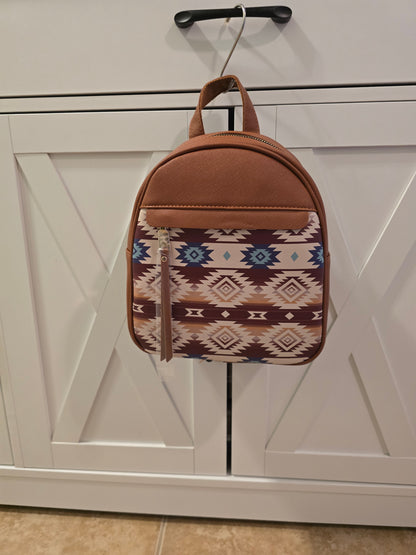 Aztec Print Backpack