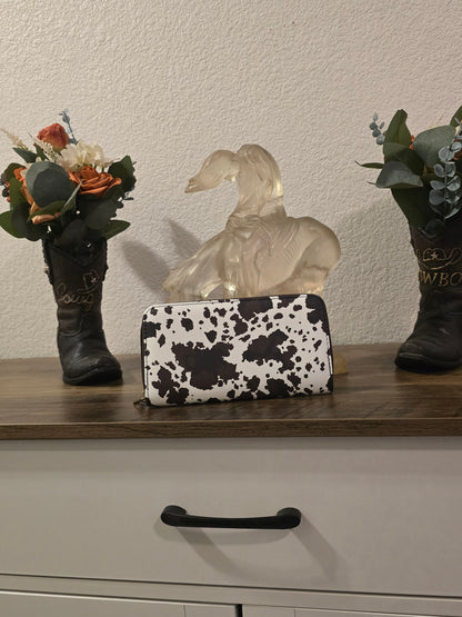 Cow Print Wallet