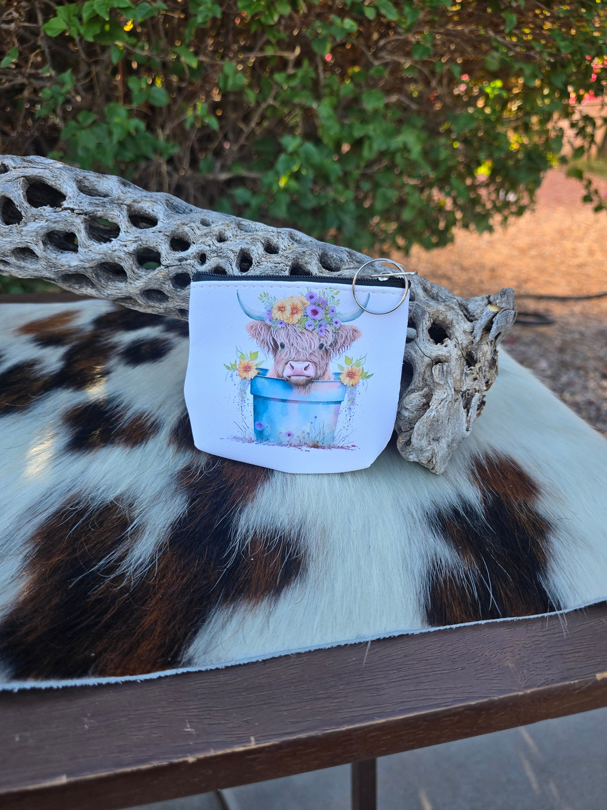 West Highlander Cow Coin Purse