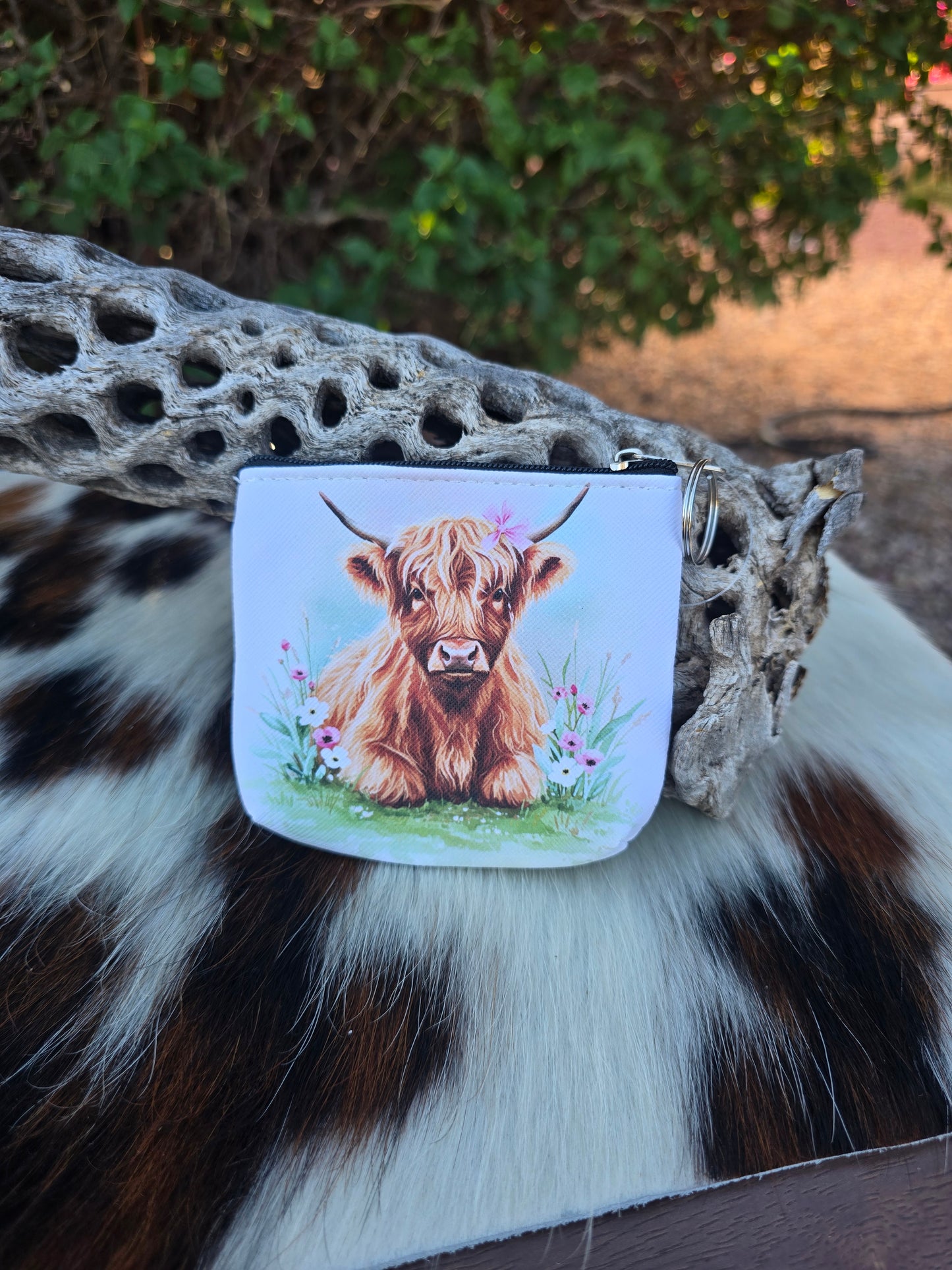 West Highlander Cow Coin Purse