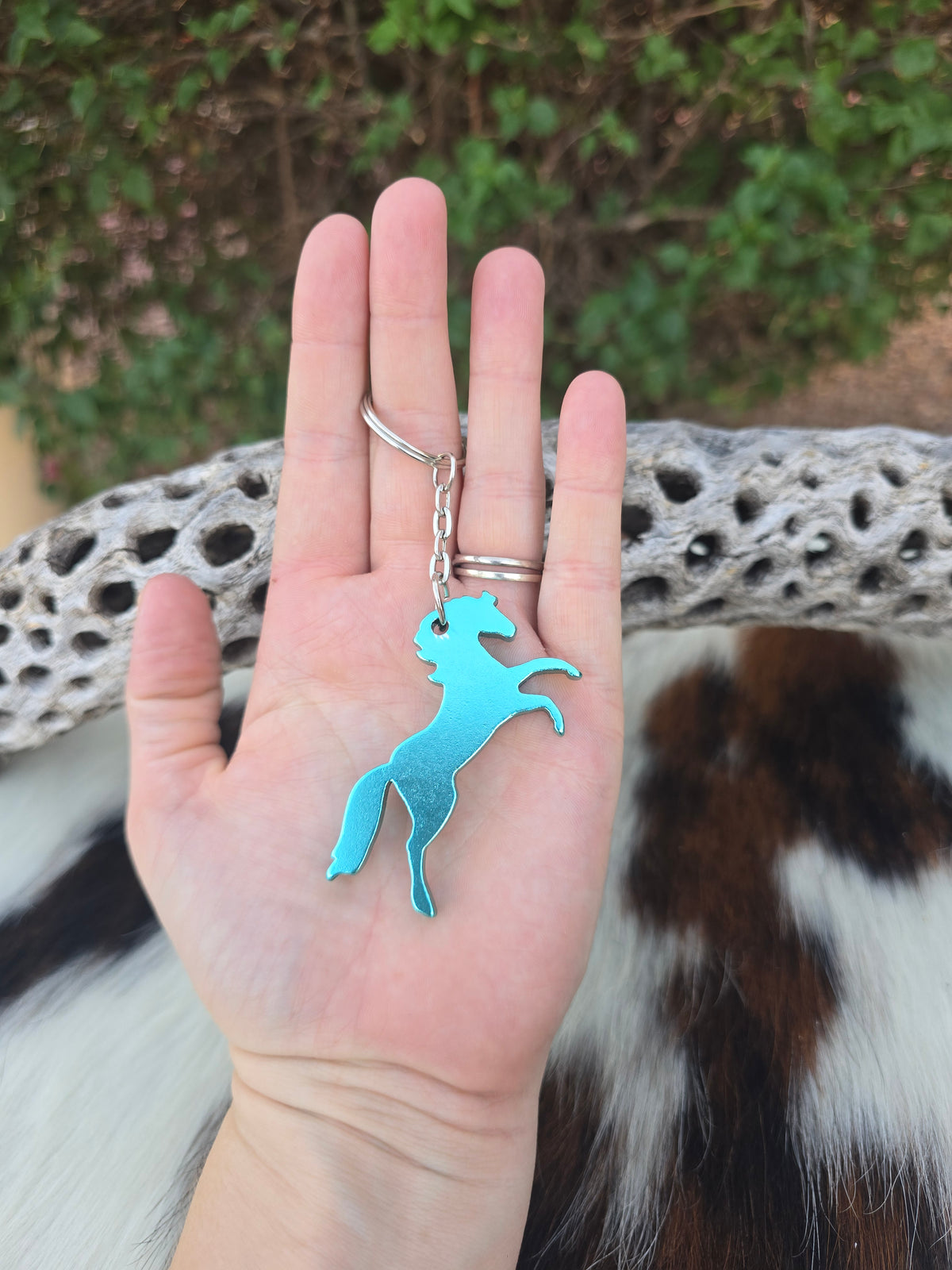Rearing Horse Key Chain