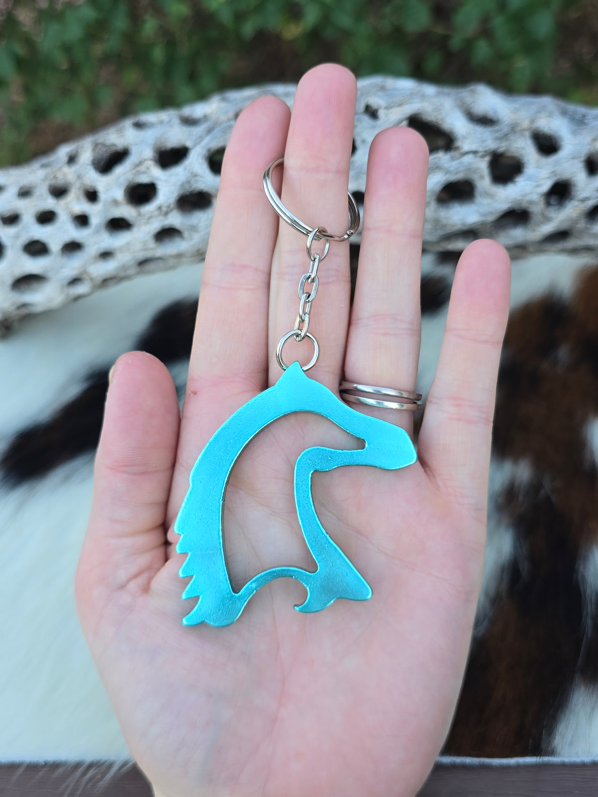 Horse Head Bottle Opener Key Chain