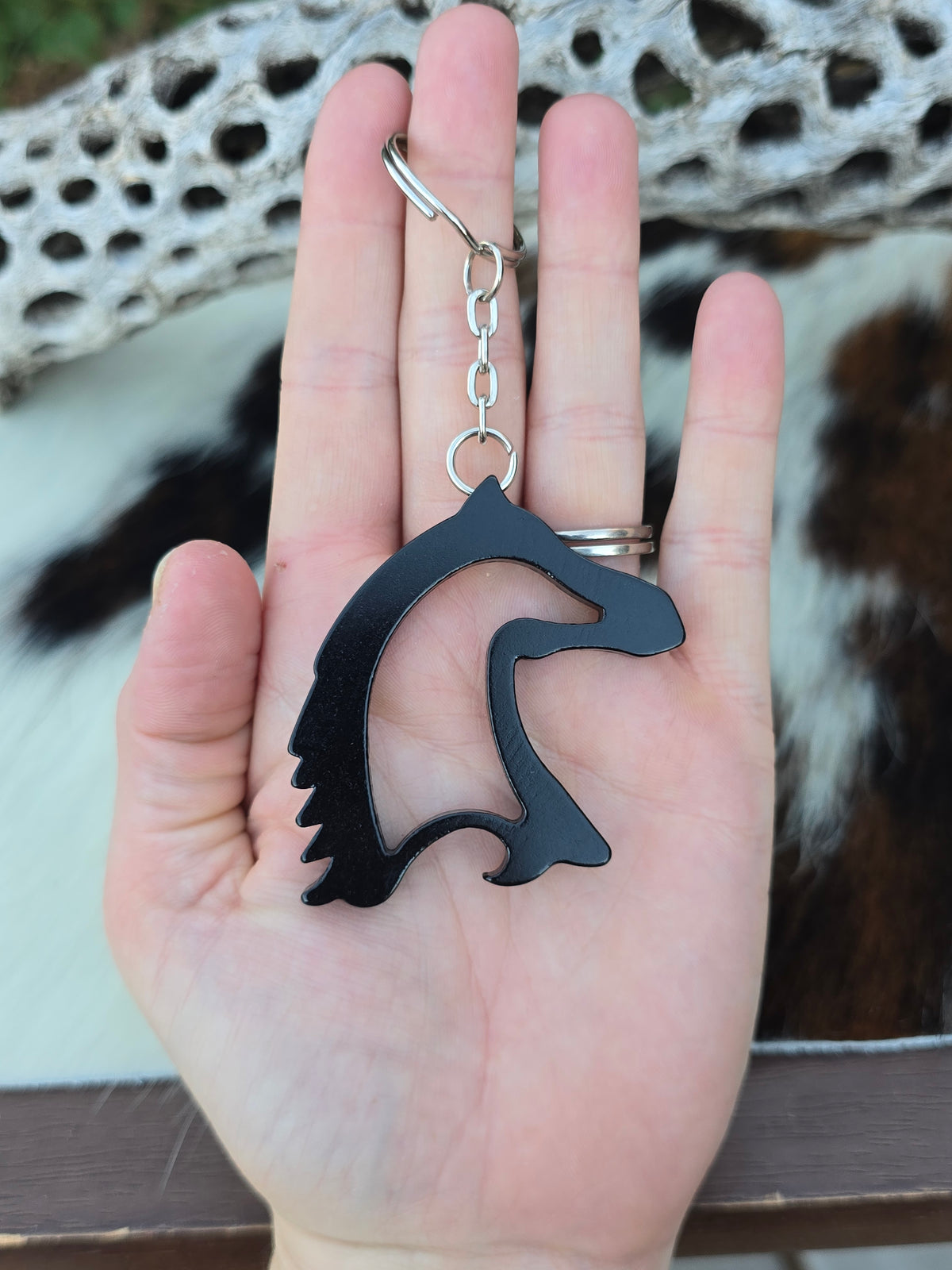Horse Head Bottle Opener Key Chain