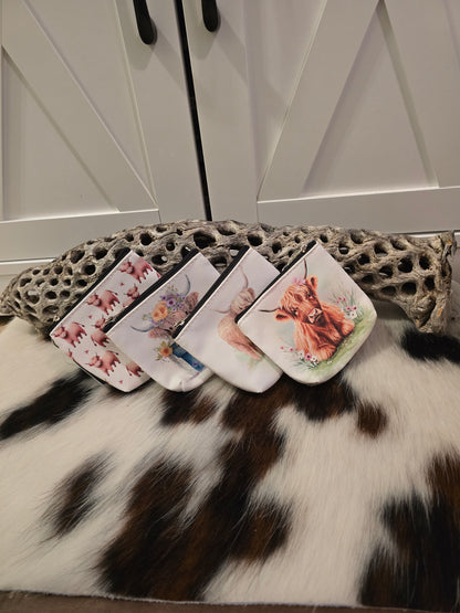 West Highlander Cow Coin Purse
