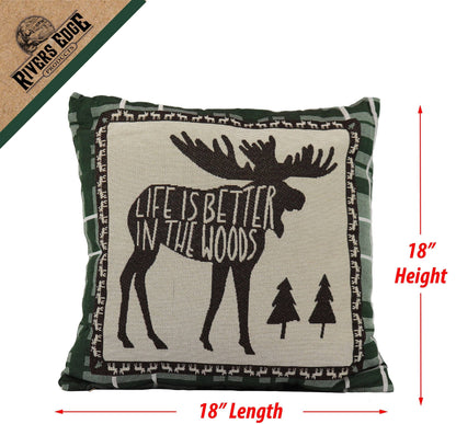 Moose Tapestry Pillow - 2pk