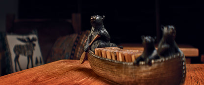 Bears in a Canoe - Domino Set