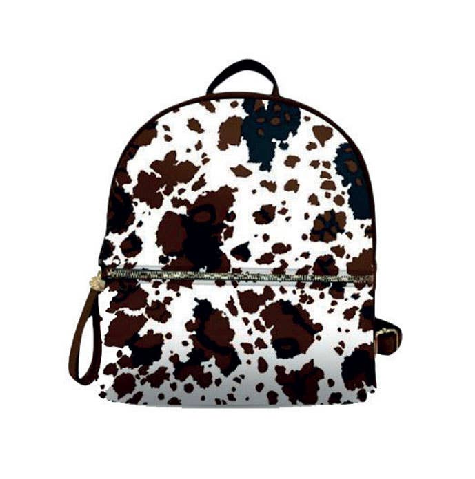 Cow Print Backpack