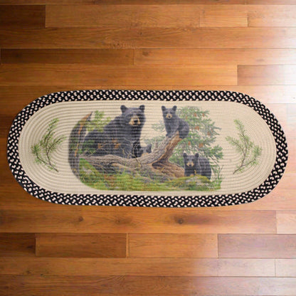 Braided Bear Rug - 48"