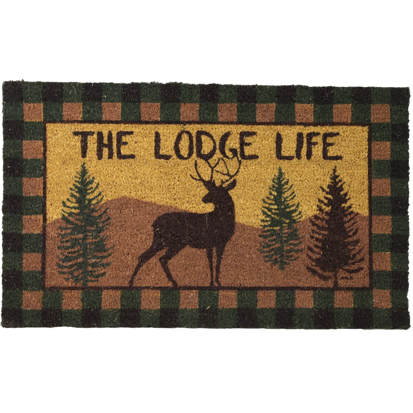 Lodge Life Deer Coir Mat