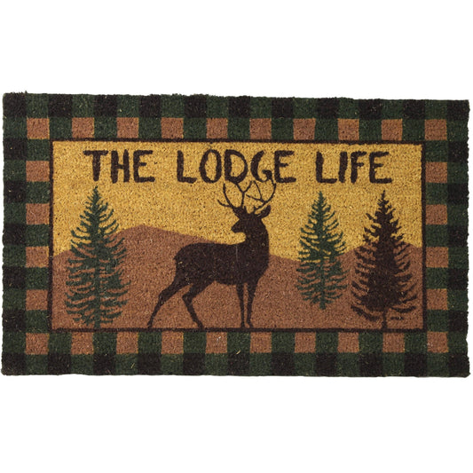 Lodge Life Deer Coir Mat
