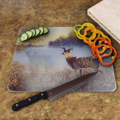 Buck in the Morning Fog Cutting Board