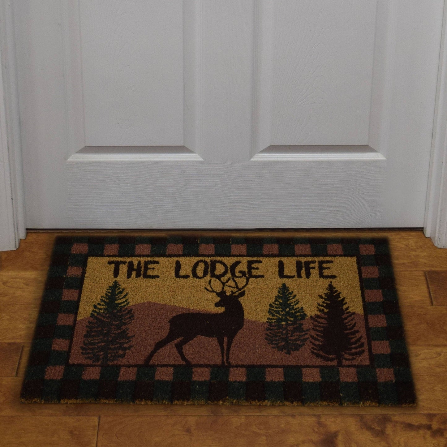 Lodge Life Deer Coir Mat