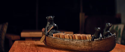 Bears in a Canoe - Domino Set