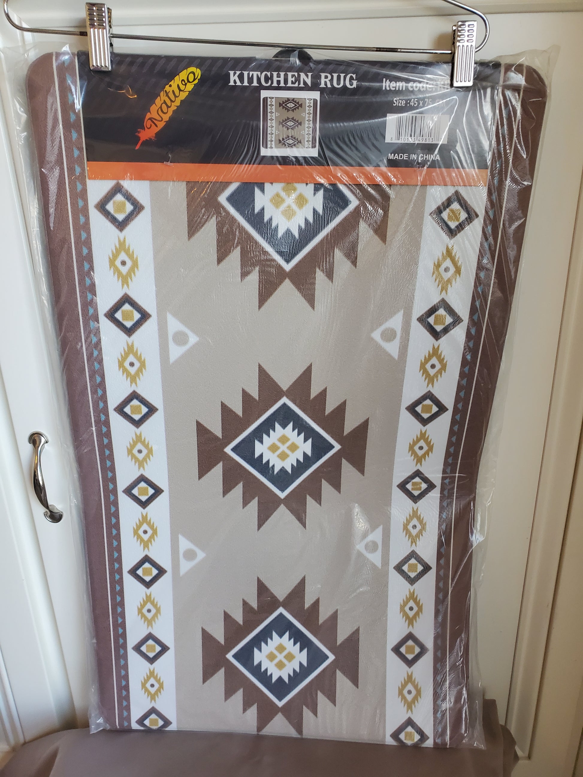 Aztec Patterned Kitchen Mat
