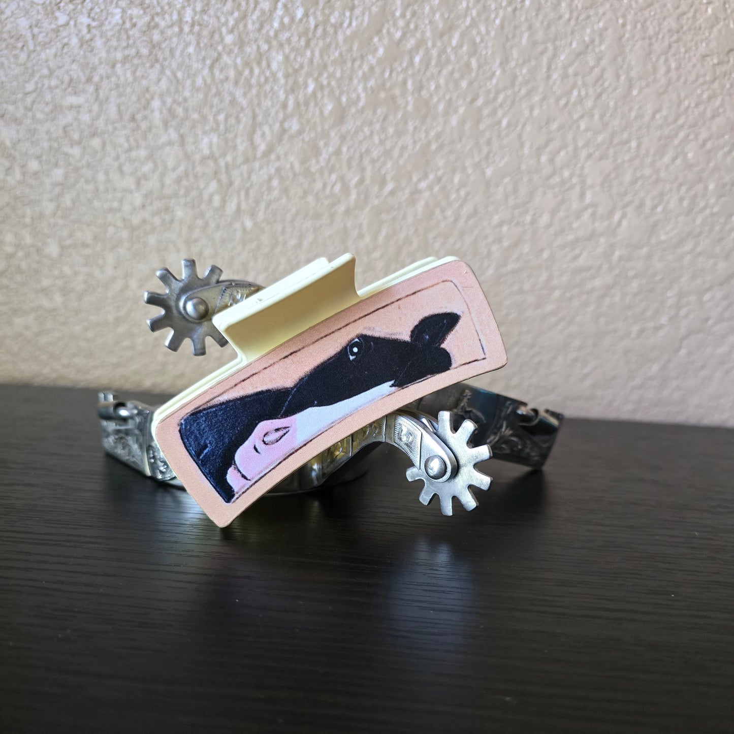 Black Horse Head Hair Claw Clip