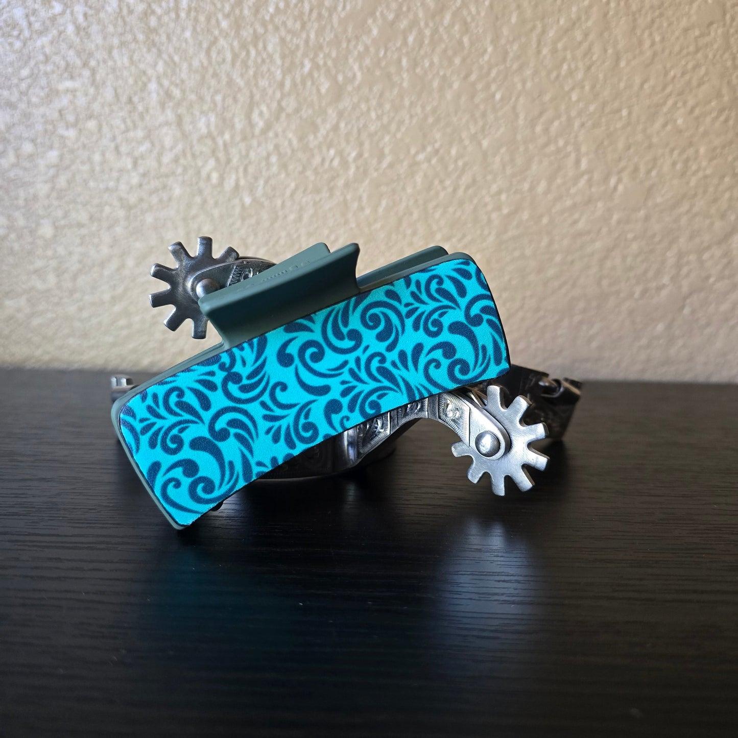 Blue Aztec Claw Clip
