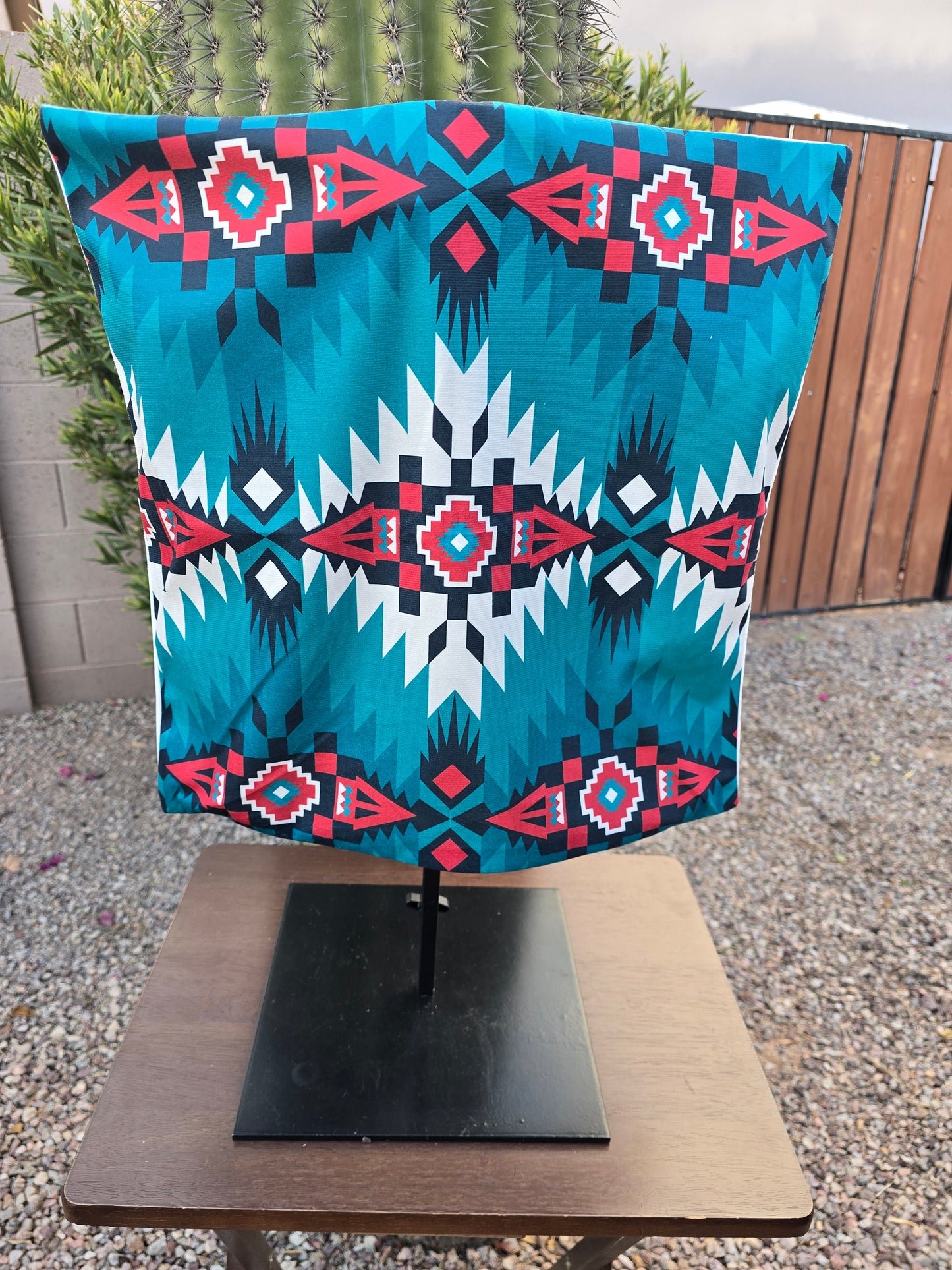 Blue Aztec Pillow Cover