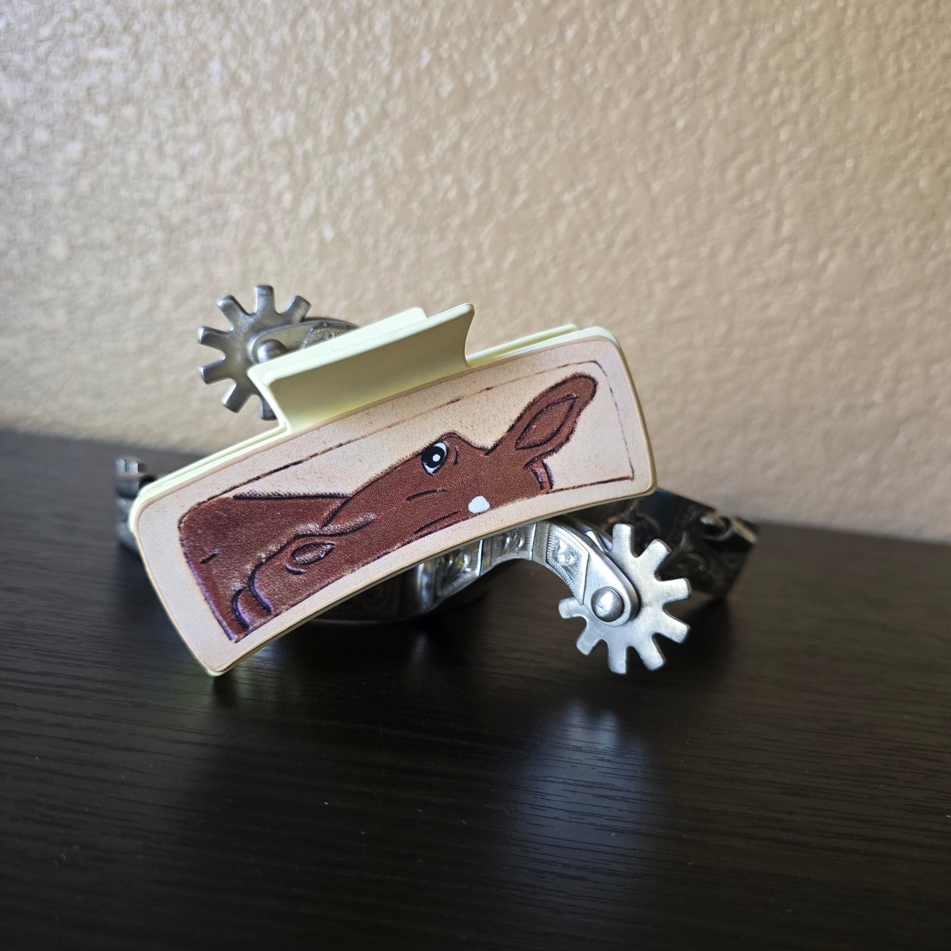 Brown Horse Head Hair Claw Clip