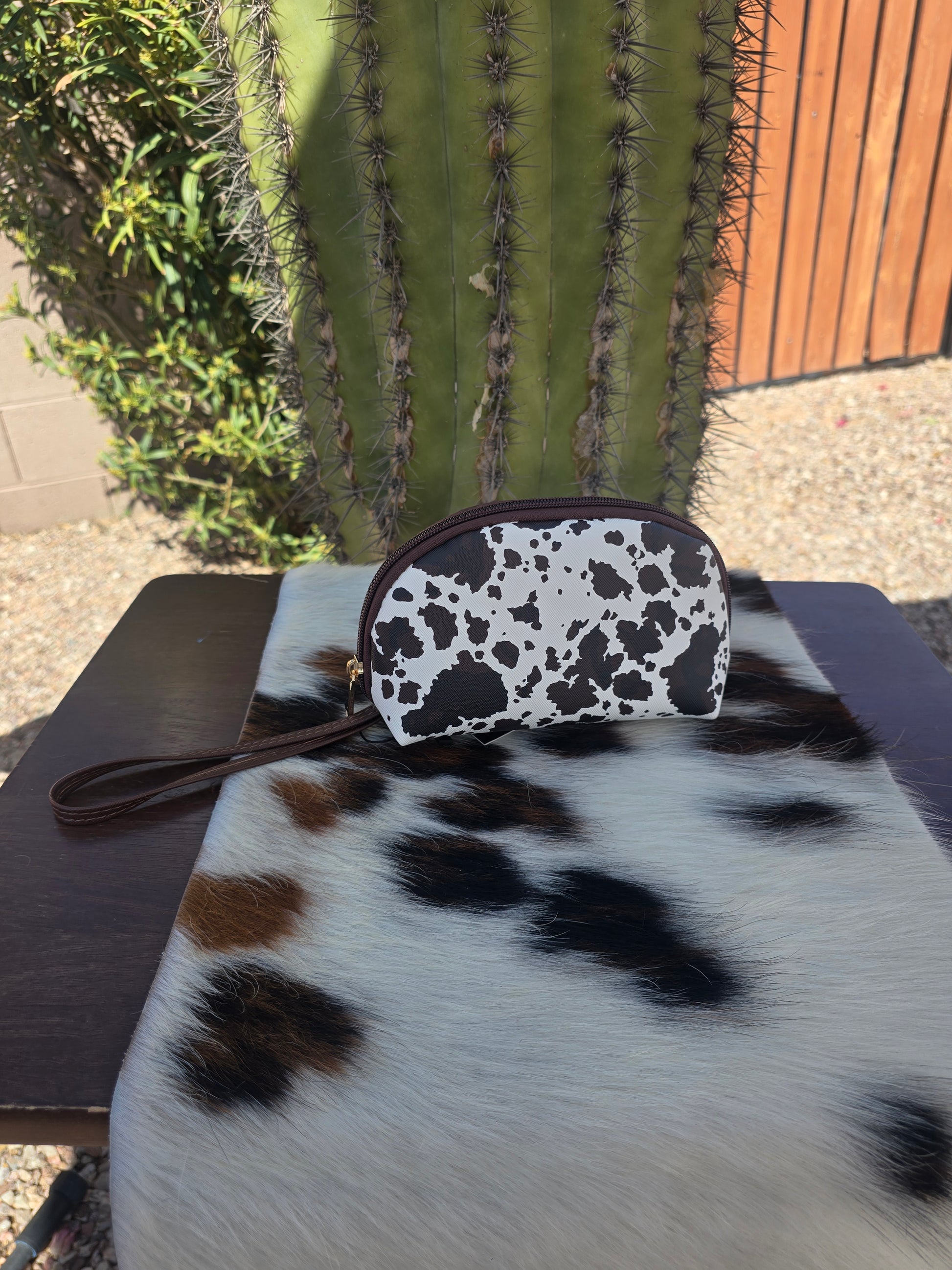 Cow Print Pouch - Coin Purse