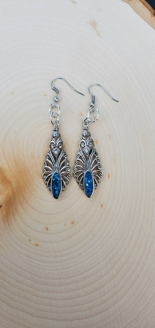 Boho Tear Drop Stone Earrings