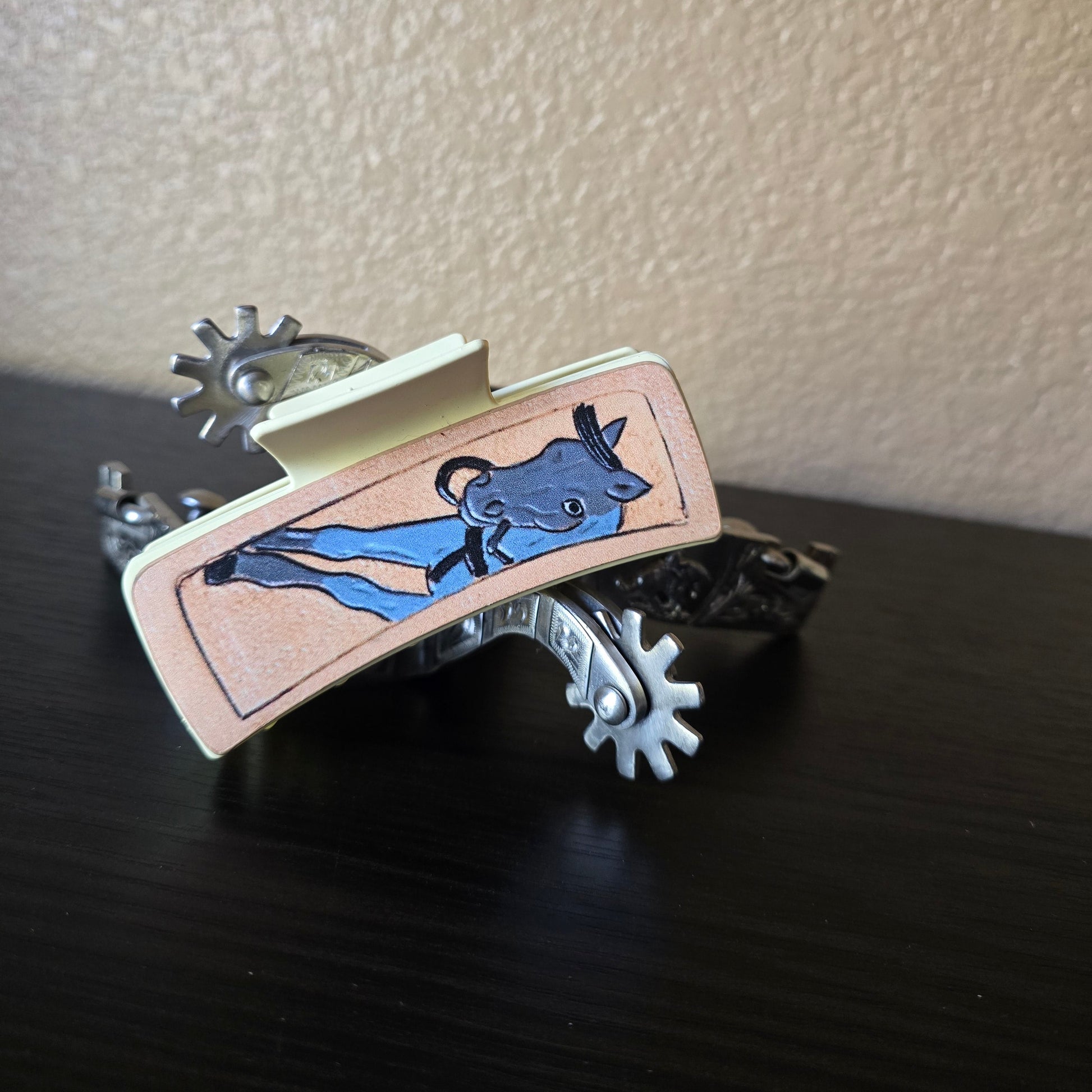 Grey Horse Hair Claw Clip