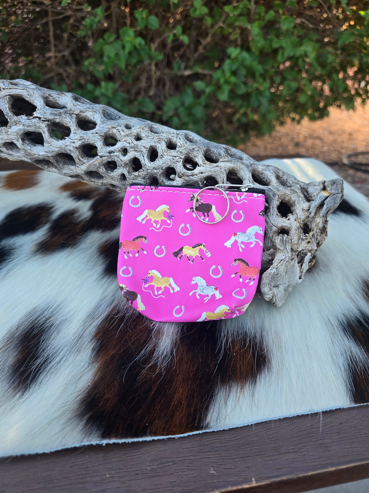 Lila Pony Puff Coin Purse Pink