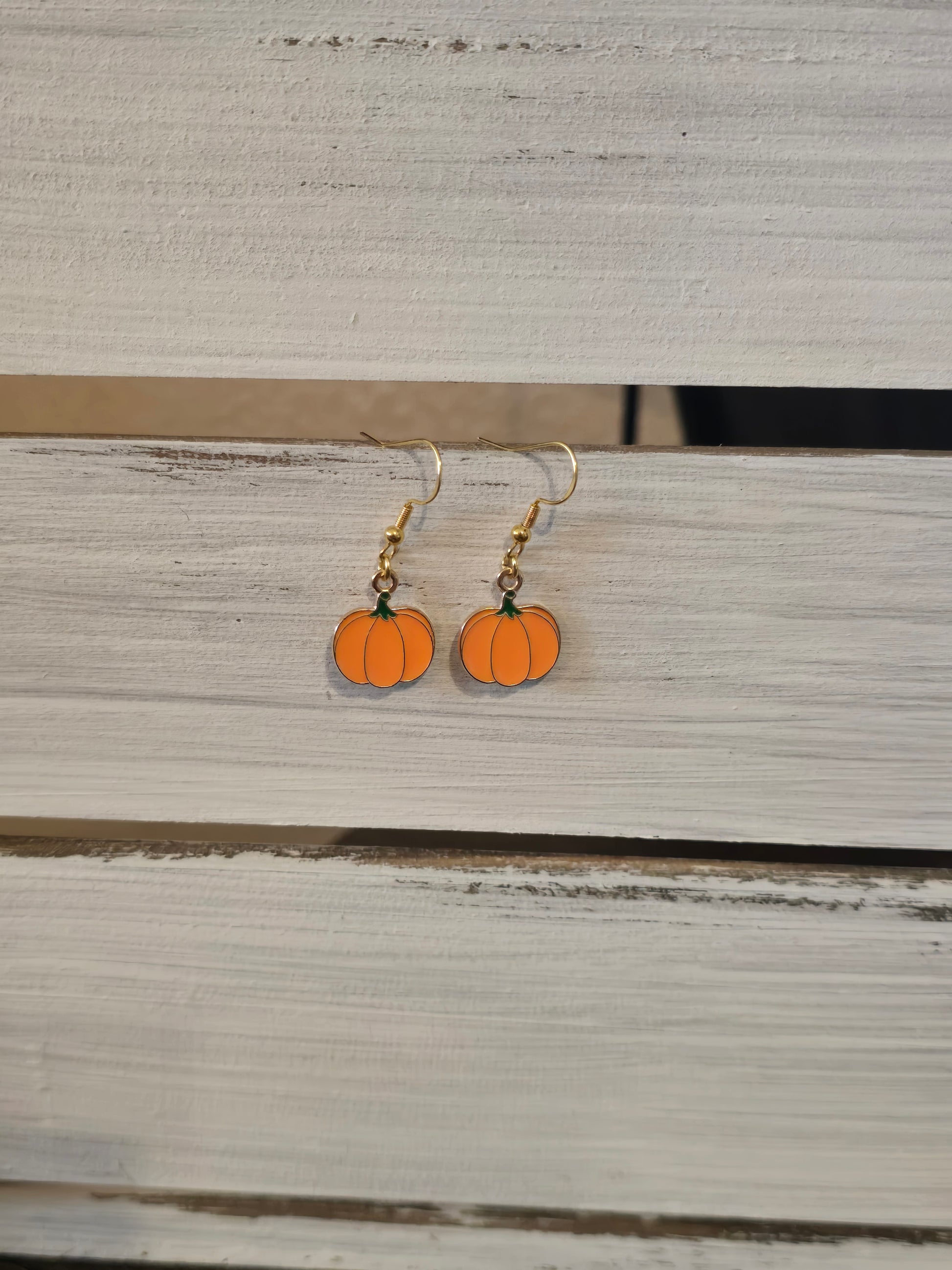 Orange Pumpkin Earrings