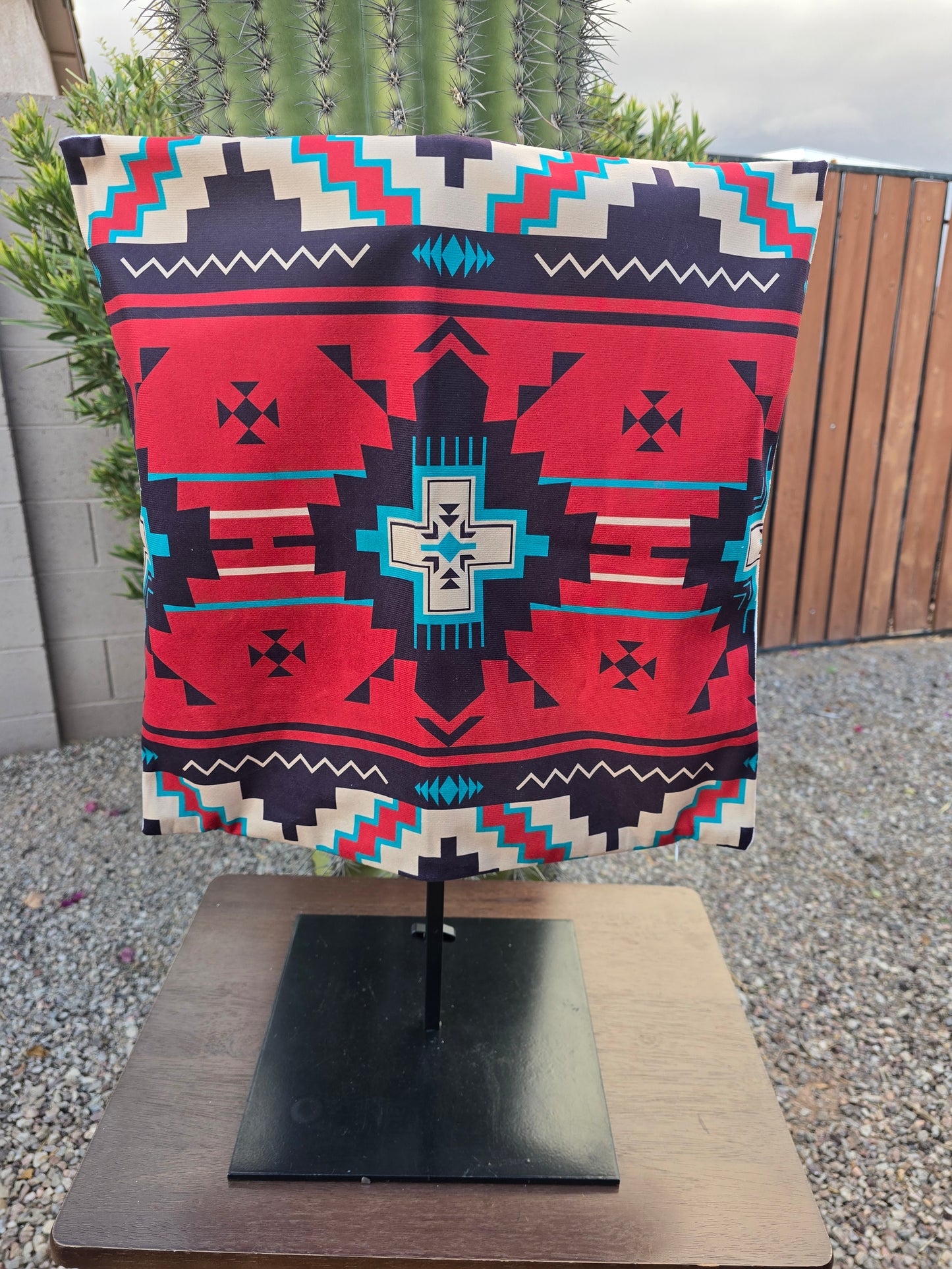 Red Aztec Pillow Cover