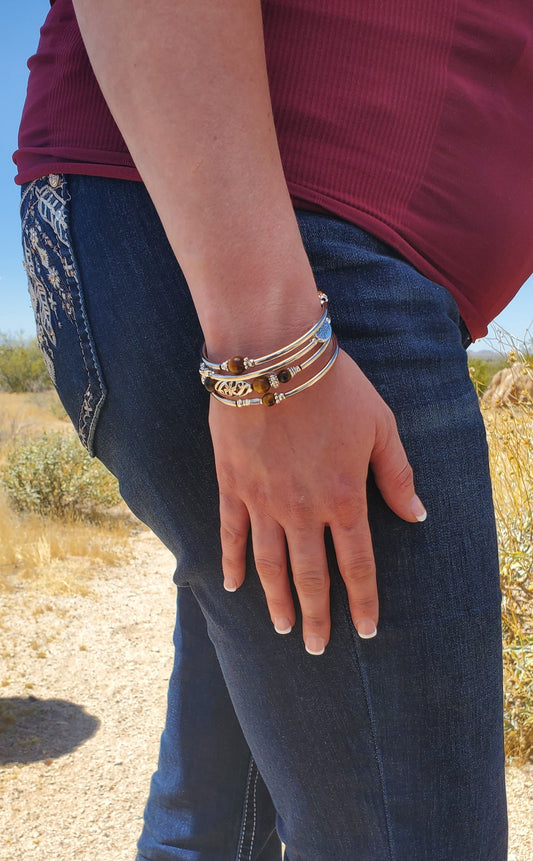 Tiger Eye Wrap Bracelet