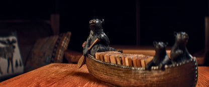 Bears in a Canoe - Domino Set