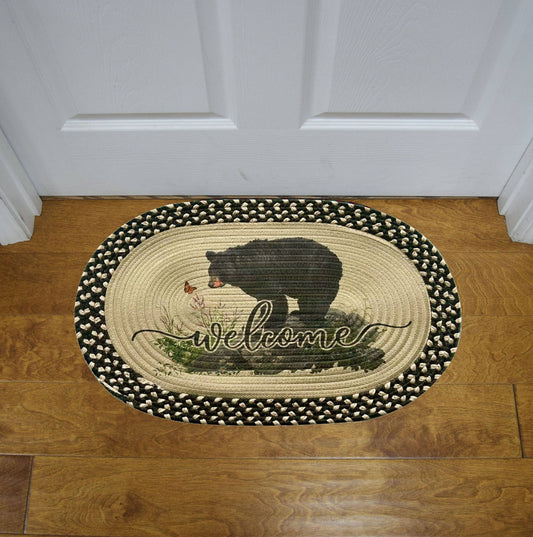 Braided Bear Rug - 26"